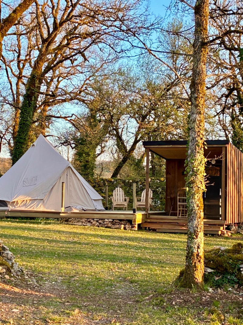 Tente Nomade Insolite - 1 slaapkamers - Met keuken en eigen sanitairmet eigen sanitair