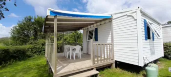Mietunterkunft - Mobilheim Super Astria 1 Zimmer  Überdachte Terrasse Seeblick - Camping de l'Aber