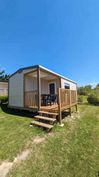 Mietunterkunft - Mobilheim Loggia 2 Zimmer + Überdachte Terrasse Seeblick - Camping de l'Aber