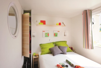 Mobil-Home Standard 27 m² 2 bedrooms - half-covered terrace inluded 7 m² + TV