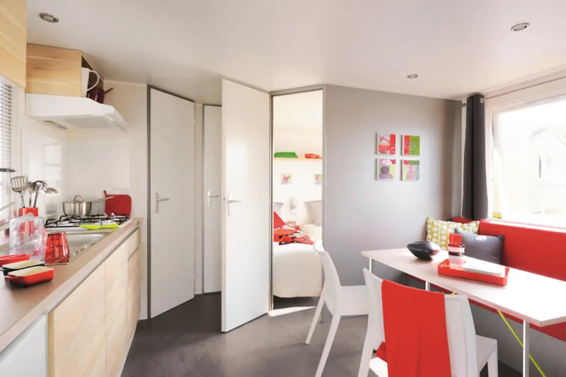 Mobil-Home Standard 27 M² 2 Chambres Dont Terrasse Semi-Couverte 7 M²  + Tv