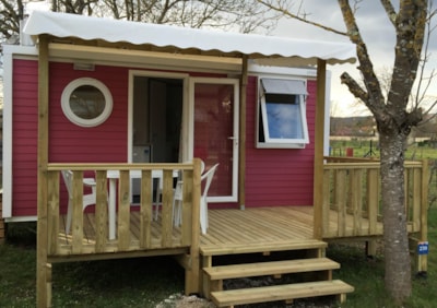 Mobile Home Standard 18m² 1 bedroom + Half-covered terrace + TV + CLIM