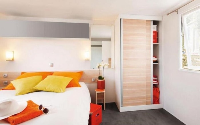 Mobil-Home 32M² Confort (2 Chambres) Pmr Avec Tv + Terrasse Semi-Couverte + Clim