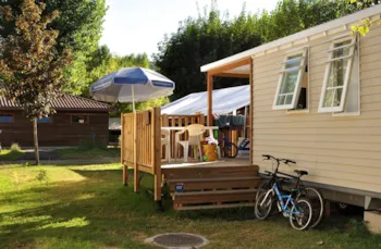 Mietunterkunft - Mobil-Home Standard 31M² 3 Zimmer Halbbedeckte Terrasse 7M² + Tv - Flower Camping Les Ondines