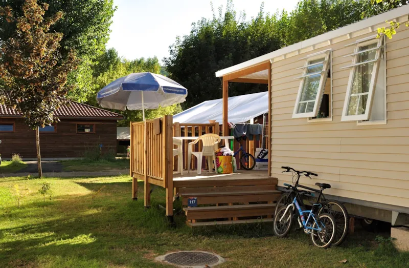 Mobil-Home Standard 31M² 3 Chambres Dont Terrasse Semi-Couverte 7M² + Tv