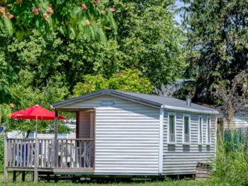 Mietunterkunft - Mobilheim Standard 27 M² 2 Zimmer Halbbedeckte Terrasse 7 M² + Tv - Flower Camping Les Ondines