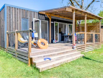 Mietunterkunft - Homeflower Premium 29M² - 2 Zimmer + Terrasse + Tv + Bettwäsche + Handtücher + Clim - Flower Camping Les Ondines