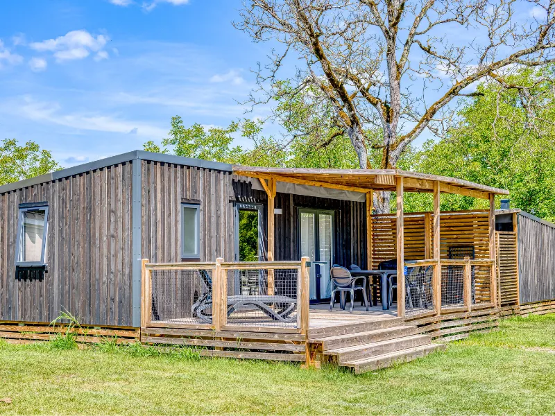 Location - Homeflower Premium 35M² - 3 Chambres + Terrasse Semi-Couverte + Tv + Draps + Serviettes + Clim - Flower Camping Les Ondines