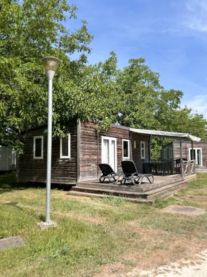 Mobilhome In Legno Premium 30M² 2 Camere Con Terrazza Semi-Coperta+ Tv + Lenzuola