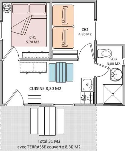 Chalet Tout Confort - 2 Ch - S