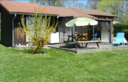 Location - Chalet Véranda - 1 Ch +1 Mez. - Camping Du Colombier