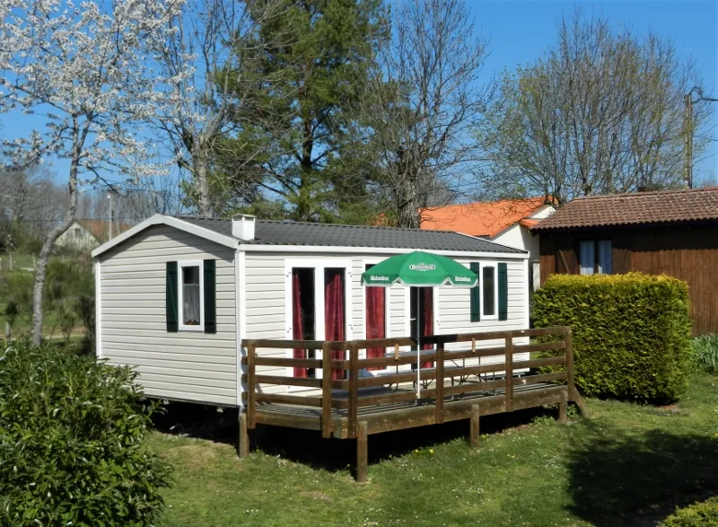 Location - Mobil-Home 2 Ch - D - Camping Du Colombier