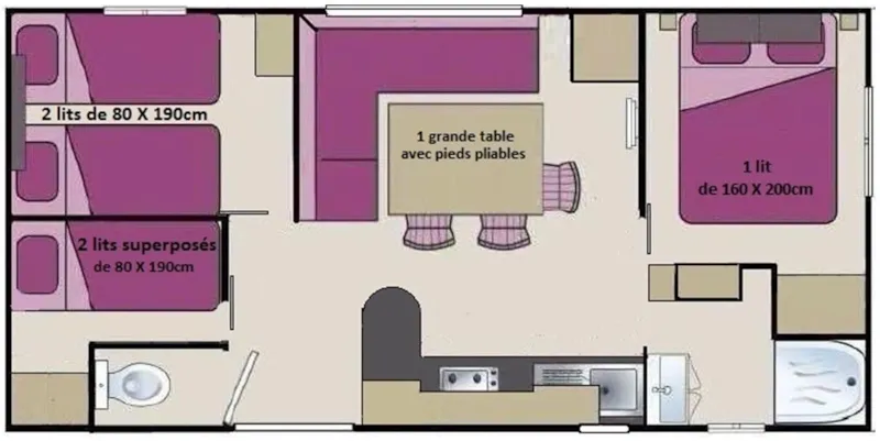 Mobil Home Zen 2000 - 3 Chambres - Moins Cher Que Le Modèle Lounge Plus Car Plus Ancien.