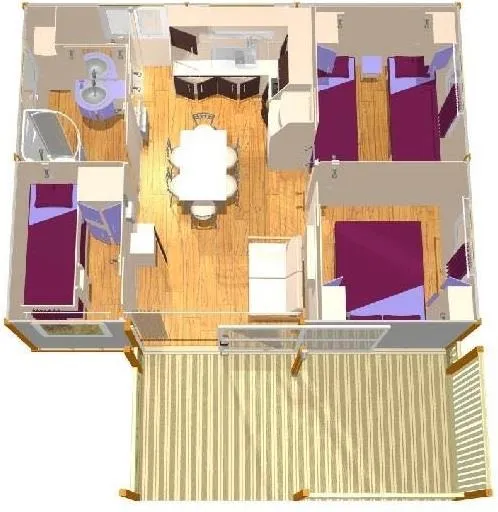 Chalet Confort - 3 Chambres