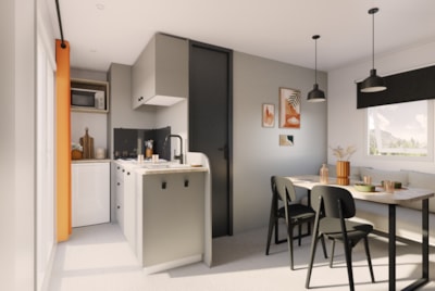 Classic 25-square-meter Mobile Home - Air-Conditioned - 2 Bedrooms