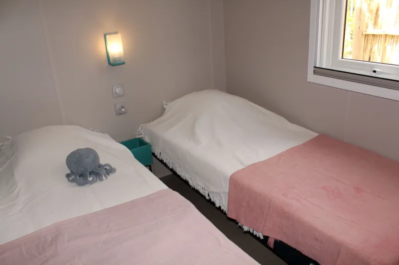 Mobil-Home Premium 30M² 2 Chambres + Terrasse 25M² - Tv - Clim - Spa