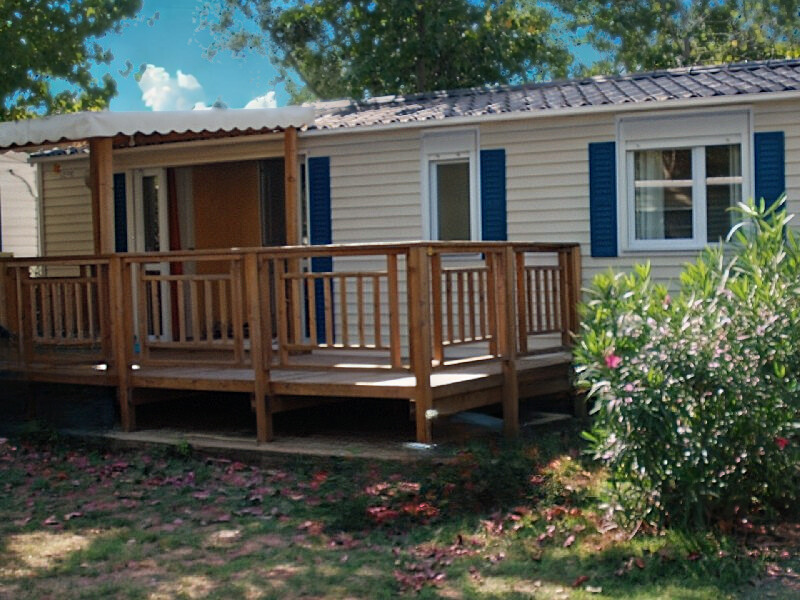 Mobil-home Standard 23.4m² 2 chambres + terrasse couverte 10m² - TV