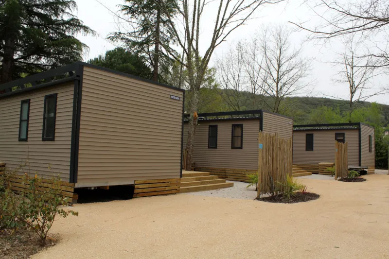 Mobil-Home Premium 30M² 2 Chambres + Terrasse Semi-Couverte 24M² - Tv - Clim