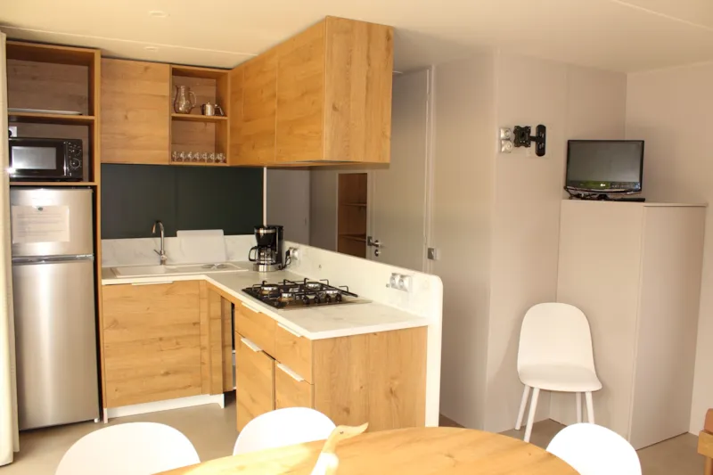 Mobil-Home Premium 40M² 3 Chambres - 2 Salles De Bain + Terrasse 25M² - Tv - Clim -