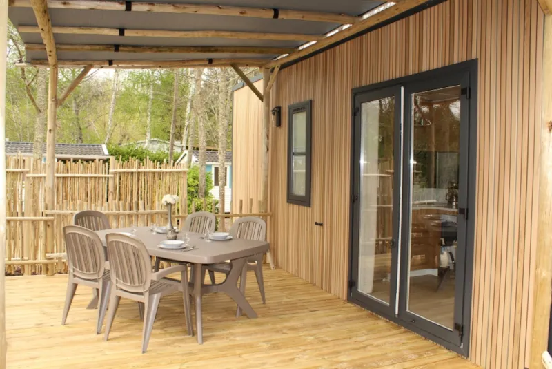 Mobil-Home Premium 40M² 3 Chambres - 2 Salles De Bain + Terrasse 25M² - Tv - Clim -