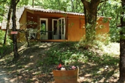 Mietunterkunft - Chalet Mit Überdachter Terrasse - Camping LA TRUFFIERE à Saint Cirq Lapopie