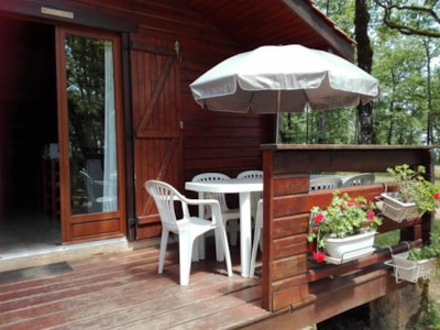 The authentic wooden chalet with big terrace