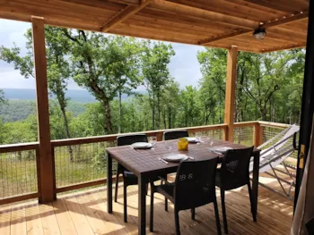 Location - Panoramique Nature Vue Exceptionnelle - Camping LA TRUFFIERE à Saint Cirq Lapopie