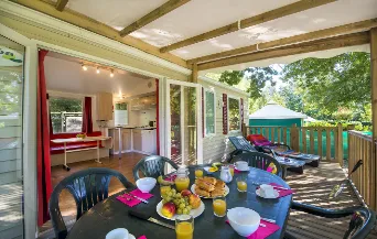 Location - Mobil Home 3 Chambres - Camping Les Borgnes