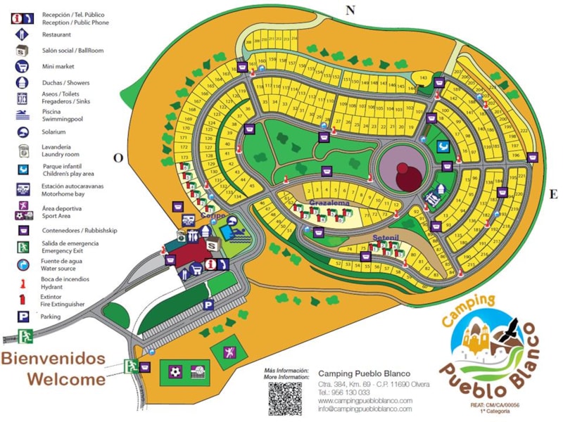 Eiland Spa Camping Map Camping Pueblo Blanco | Campingplatz Jetzt Günstig Online Buchen!