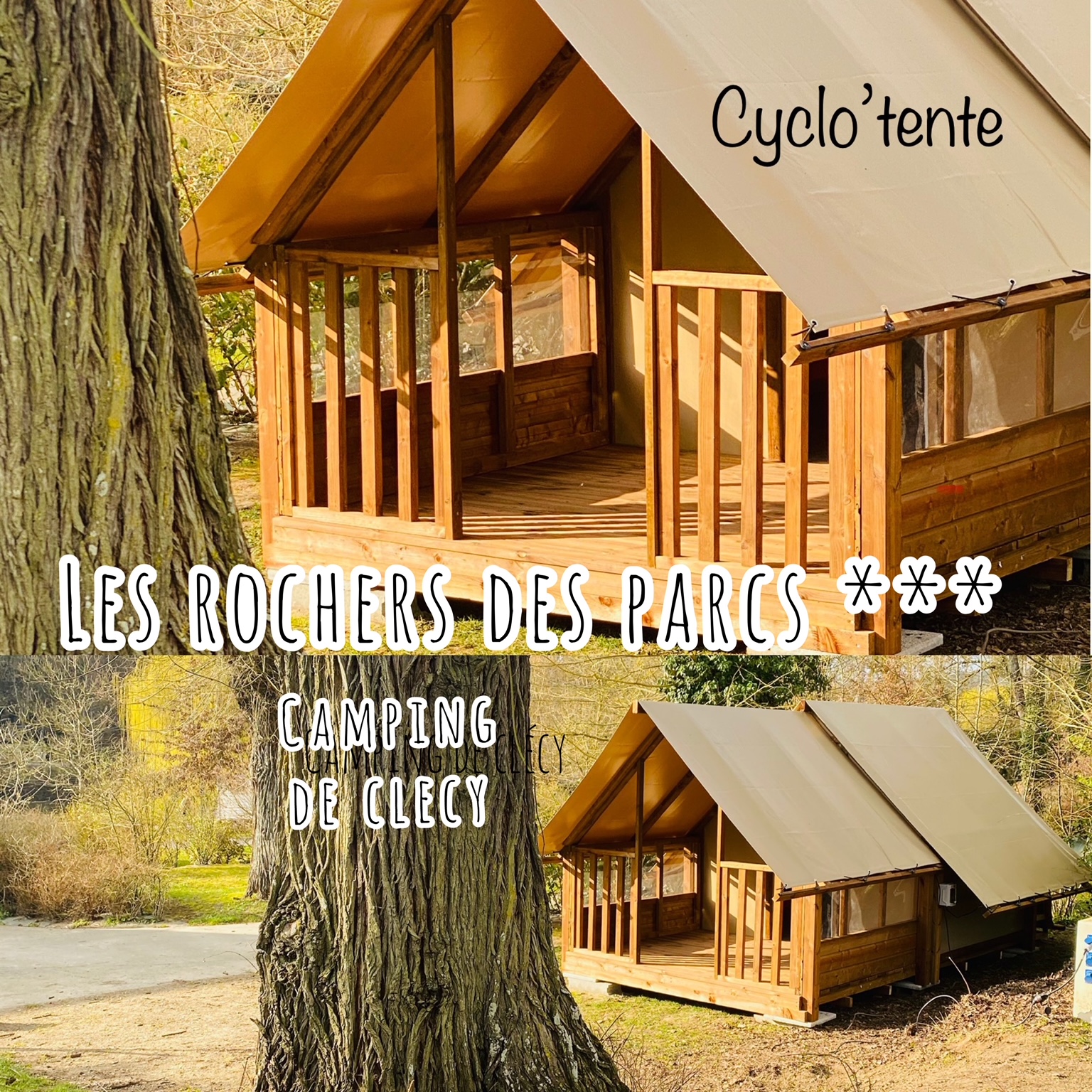 Accommodation - Cyclo'tente - Cyclo'rando 1/2 Personnes - Camping Les Rochers des Parcs