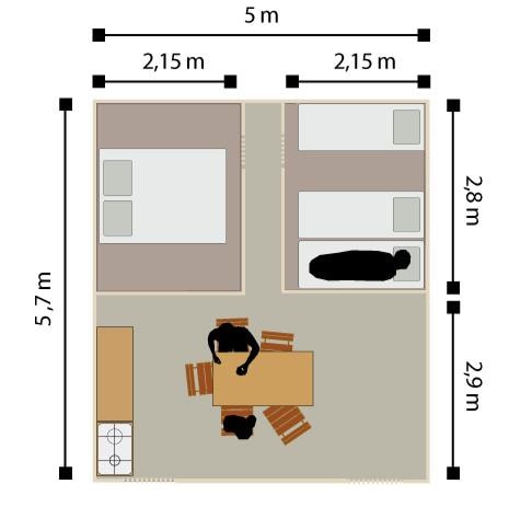 Tente Meublée Confort 3 Ch