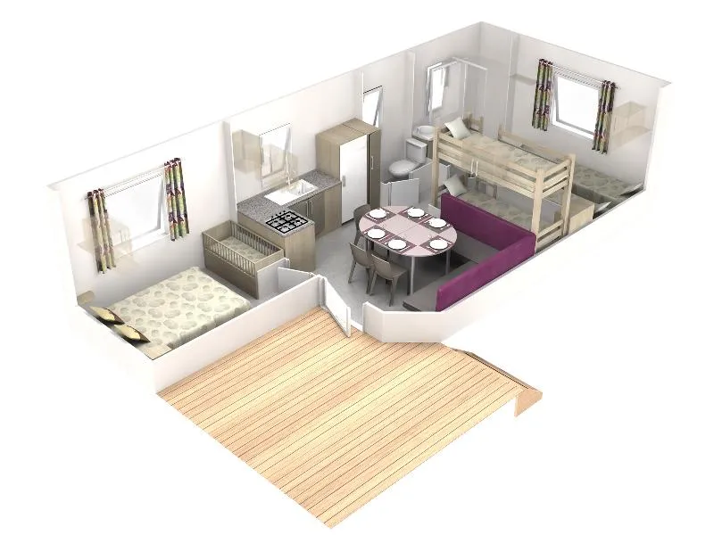 Cottage Confort Rocamadour Tribu 3 Ch.