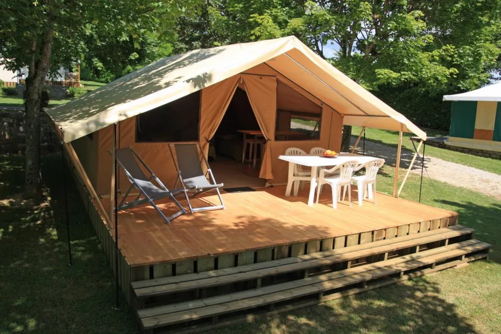 Alojamiento - Tent Lodge Nature (2 Habitaciones / 4 Personas) - Le Ventoulou Sites et Paysages