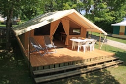 Accommodation - Tent Lodge Nature (2 Rooms / 4 People) - Le Ventoulou Sites et Paysages