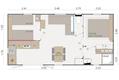 Cottage Luxury Alzou - Large covered terrace 18 m² - 2 bedrooms