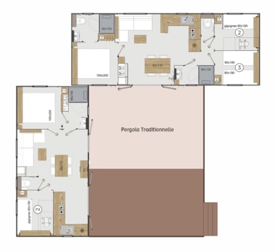 Cottage Premium "Route de la noix" 5 ch. - TV - CLIM - LV - 3 SDB