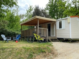 Location - Cottage Le Mercure - Climatisé / Télévision - 2 Chambres - S - Camping LA CHENERAIE