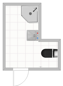 Pitch with private sanitary facilities