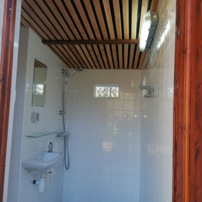 Pitch with private sanitary facilities