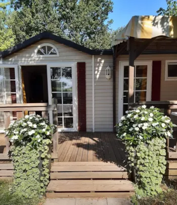 Location - Mobile Home Spacieux Et Luxueux Avec Climatisation - Camping LE CH'TIMI