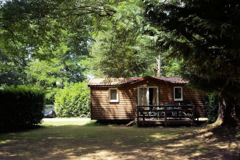 Stacaravan Confort + Missouri en bois - 32m² -  2 slaapkamers +terrasse