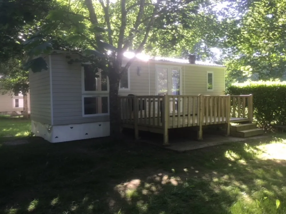 Location - Mobil Home Premium Trigano - 26 M² - 2 Chambres + Terrasse Couverte - Camping LES GRANGES