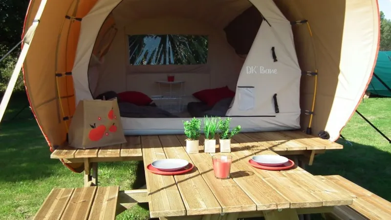 Hébergement Insolite - Tente Toilée - 4M²