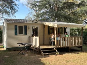 Mietunterkunft - Mobil Home Confort O'hara - 24 M² -  2 Schlafzimmer + Terrasse - Camping LES GRANGES