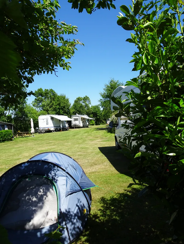 Kampeerplaats fietser