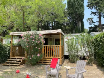 Mietunterkunft - Mobilheim Cottage Prestige Lavande 2 Zimmer - Sunêlia Mas de Nicolas