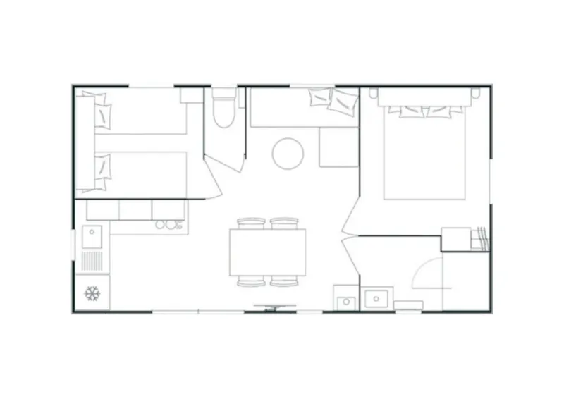 Mobil-Home Sunêlia Prestige Provence 2 Chambres
