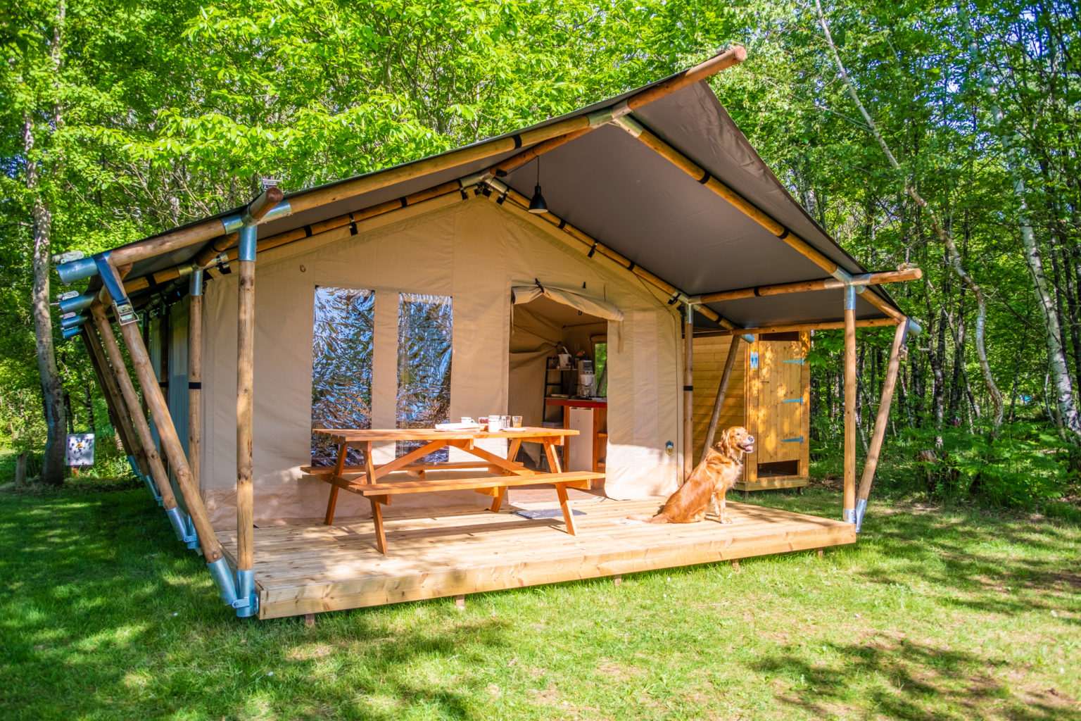 Location - Safari Lodge Avec Toilettes Sèches - Camping La Bûcherie