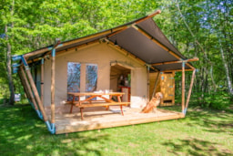 Location - Safari Lodge Avec Toilettes Sèches - Camping La Bûcherie