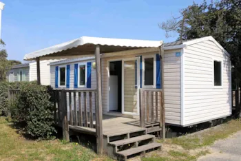 Mietunterkunft - Mobilheim Grand Large  30M² / 3 Zimmer - Überdachte Terrasse - Camping Les Sables d'Argent